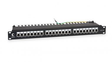 Фотография товара 'Cabeus Патч-панель 19 (1U), 24 порта RJ-45 PL-24-Cat.5e-SH-Dual'