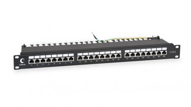 Фотография товара 'Cabeus Патч-панель 19 (1U), 24 порта RJ-45 PL-24-Cat.6-SH-Dual'