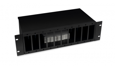 Фотография товара 'Cabeus FO-19-10FP-BK Кросс бокс оптический 19" 3U на 10 адаптерных панелей'