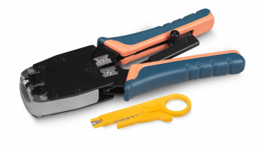 Фотография товара 'Cabeus HT-500R Инструмент обжимной для RJ-45 (8р8с), RJ-11/12 (6р6с, 6р4с, 6р2с)'