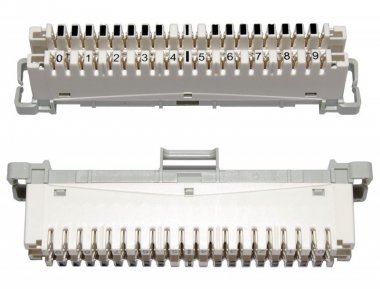 Фотография товара 'Cabeus Плинт размыкаемый на 10 пар, для крепления на штанге,  маркировка 0-9 DM-10P-P'