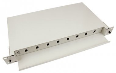 Фотография товара 'Cabeus Кросс бокс оптический 19 на 8 SC (LC duplex) со сплайс пластиной, выдвижной ODF-19-8-SC'