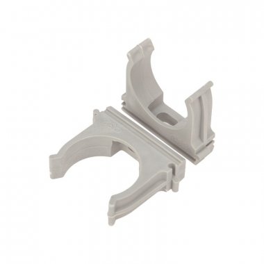 Фотография товара 'Cabeus CF32-GY Крепеж-клипса для труб д.32мм, цвет серый'