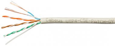 Фотография товара 'Cabeus Кабель витая пара UTP (U/UTP), категория 5e, 4 пары UTP-4P-Cat.5e-PATCH-GY'
