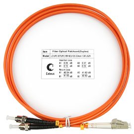 Фотография товара 'Cabeus Шнур оптический duplex LC-ST 62,5/125 mm FOP-62-LC-ST-5m'