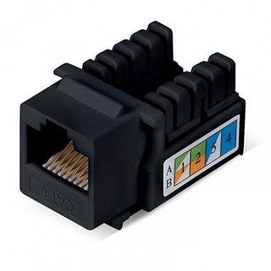 Фотография товара 'Cabeus Вставка Keystone Jack RJ-45 KJ-RJ45-Cat.6-90-BK'