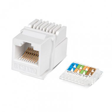 Фотография товара 'Cabeus Вставка Keystone Jack RJ-45(8P8C) KJ-RJ45-Cat.5e-Toolless'