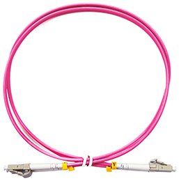 Фотография товара 'Cabeus Шнур оптический duplex LC-LC 50/125 mm FOP-50-OM4-LC-LC-1m'