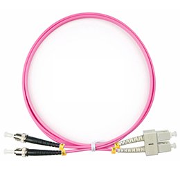 Фотография товара 'Cabeus Шнур оптический duplex SC-ST 50/125 mm FOP-50-OM4-SC-ST-1m'