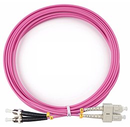 Фотография товара 'Cabeus Шнур оптический duplex SC-ST 50/125 mm FOP-50-OM4-SC-ST-3m'