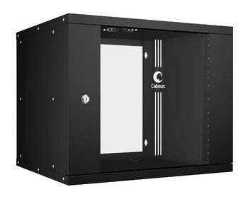 Фотография товара 'Cabeus Шкаф телекоммуникационный настенный 19" 9U, серия LIGHT разборный, WSC-05D-9U55/45-BK'