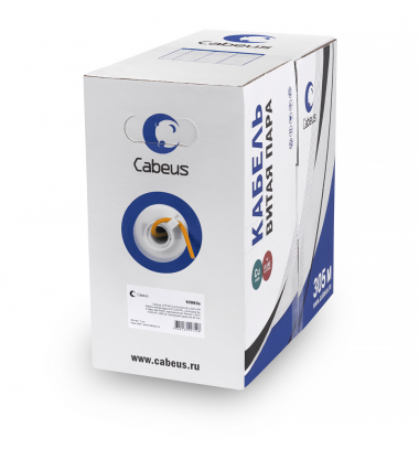 Фотография товара 'Cabeus UTP-4P-Cat.5e-SOLID-LSZH-OR-LIGHT Кабель витая пара UTP (U/UTP), категория 5e'