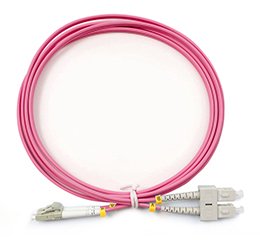 Фотография товара 'Cabeus Шнур оптический duplex LC-SC 50/125 mm OM4 LSZH, FOP-50-OM4-LC-SC-2m'