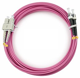 Фотография товара 'Cabeus Шнур оптический duplex SC-ST 50/125 mm OM4 LSZH, FOP-50-OM4-SC-ST-25m'