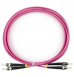 Фотография товара 'Cabeus Шнур оптический duplex ST-ST 50/125 mm OM4 LSZH, FOP-50-OM4-ST-ST-3m'