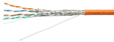 Фотография товара 'Cabeus Кабель экранированная витая пара SSTP (S/FTP), SSTP-4P-Cat.7a-SOLID-IN-LSZH'