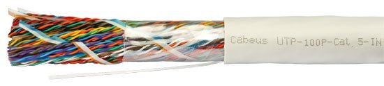 Фотография товара 'Cabeus Кабель витая пара UTP (U/UTP), категория 5 UTP-100P-Cat.5-IN'