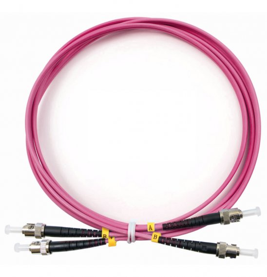 Фотография товара 'Cabeus FOP-50-OM4-ST-ST-1m Шнур оптический duplex ST-ST 50/125 mm'