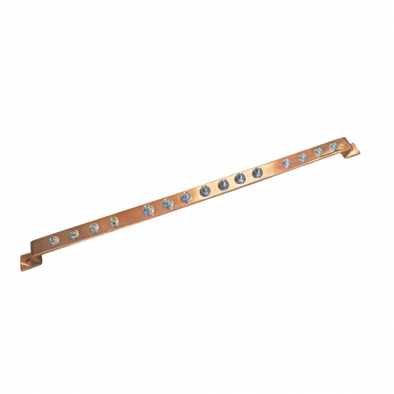 Фотография товара 'Cabeus CBG-PE-3.15-7 Шина PE медная 3х15 мм на 7 присоединений на монтажную плату'