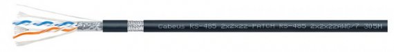 Фотография товара 'Cabeus Кабель для интерфейса RS-485/422, 2x2x22 AWG (SF/UTP) RS-485 2x2x22AWG/7'