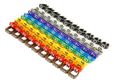 Фотография товара 'Cabeus Маркеры (клипсы) на кабель, защелкивающиеся D 6-7мм, "0"-"9" MR-67'