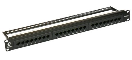 Фотография товара 'Cabeus Патч-панель 19 (1U), 24 портов RJ-45 PL-24-Cat.6A-Dual'