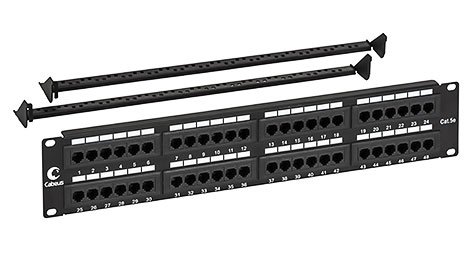 Фотография товара 'Cabeus Патч-панель 19 (2U), 48 портов RJ-45 PL-48-Cat.5e-Dual'