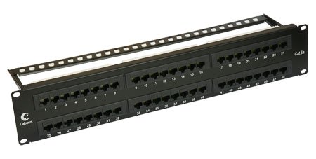 Фотография товара 'Cabeus Патч-панель 19 (2U), 48 портов RJ-45 PL-48-Cat.6A-Dual'