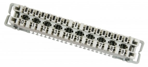 Фотография товара 'Cabeus Плинт соединительный на 10 пар, для крепления на штанге CM-10P-P'