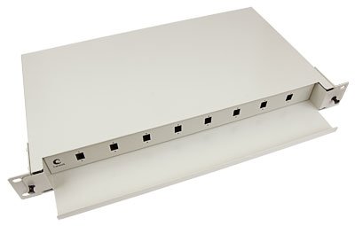 Фотография товара 'Cabeus Кросс бокс оптический 19 на 8 SC (LC duplex) со сплайс пластиной, выдвижной ODF-19-8-SC'