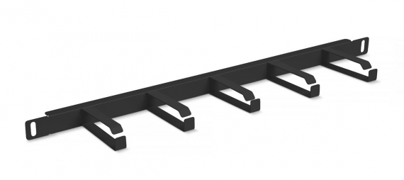 Фотография товара 'Cabeus JB08-0,5U-BK Кабельный органайзер горизонтальный 19" 0.5U, 5 колец'