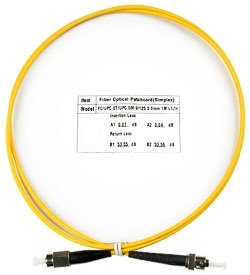 Фотография товара 'Cabeus Шнур оптический duplex FC-ST 9/125 sm FOP(d)-9-FC-ST-1m'