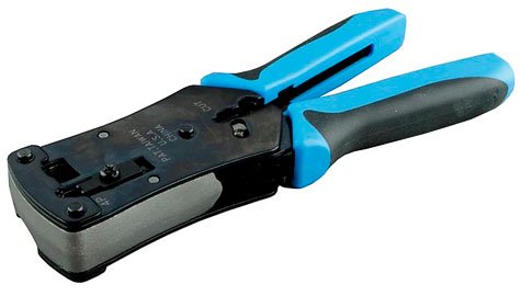 Фотография товара 'Cabeus Инструмент обжимной для RJ-45, RJ-12, профессиональный HT-N468B'