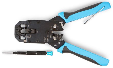 Фотография товара 'Cabeus Инструмент обжимной для RJ-45, RJ-12, RJ-11 HT-2008A'