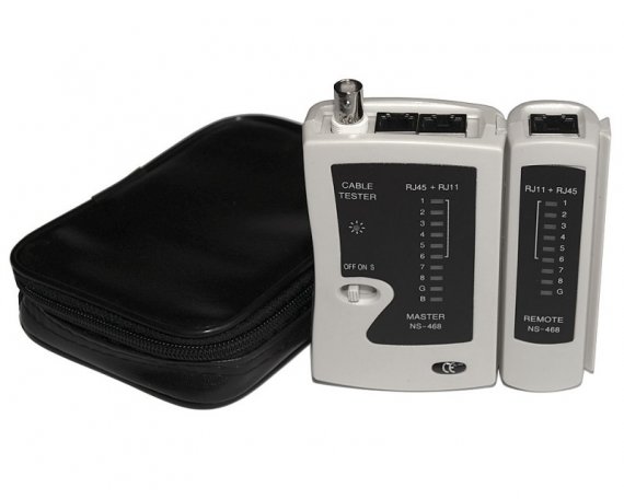 Фотография товара 'Cabeus Тестер для витой пары, коаксиала, телефона CT-BNC-RJ45'