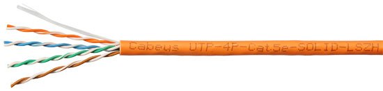 Фотография товара 'Cabeus Кабель витая пара UTP (U/UTP), категория 5e, 4 пары UTP-4P-Cat.5e-SOLID-LSZH'
