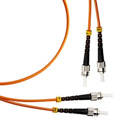 Фотография товара 'Cabeus Шнур оптический duplex ST-ST 50/125 mm OM3 FOP-50-ST-ST-10m'