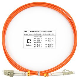 Фотография товара 'Cabeus Шнур оптический duplex LC-LC 62,5/125 mm FOP-62-LC-LC-25m'