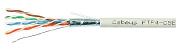 Фотография товара 'Cabeus Кабель витая пара экранированная FTP (F/UTP), категория 5e FTP-4P-Cat.5e-SOLID-GY'