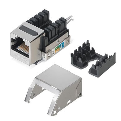 Фотография товара 'Cabeus Вставка Keystone Jack RJ-45(8P8C) KJ-RJ45-Cat.5e-SH-90'