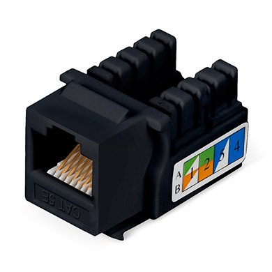 Фотография товара 'Cabeus Вставка Keystone Jack RJ-45, категория 5e KJ-RJ45-Cat.5e-90-BK'