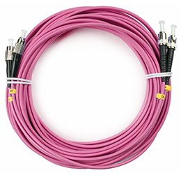 Фотография товара 'Cabeus Шнур оптический duplex FC-ST 50/125 mm OM4 20м FOP-50-OM4-FC-ST-20m'