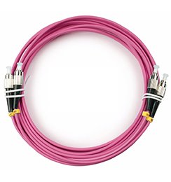 Фотография товара 'Cabeus Шнур оптический duplex FC-FC 50/125 mm FOP-50-OM4-FC-FC-5m'