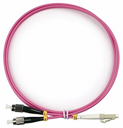 Фотография товара 'Cabeus Шнур оптический duplex LC-FC 50/125 mm FOP-50-OM4-LC-FC-1m'