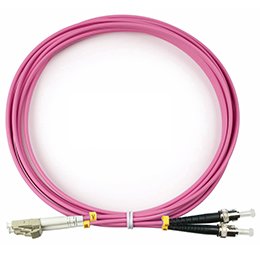 Фотография товара 'Cabeus Шнур оптический duplex LC-ST 50/125 mm FOP-50-OM4-LC-ST-3m'