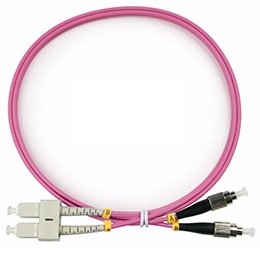 Фотография товара 'Cabeus Шнур оптический duplex SC-FC 50/125 mm FOP-50-OM4-SC-FC-1,5m'