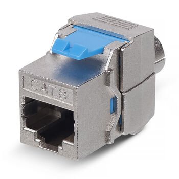 Фотография товара 'Cabeus Вставка Keystone Jack RJ-45(8P8C), 180 градусов, категория 8, KJ-RJ45-Cat.8-SH-180-Toolless'