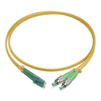 Фотография товара 'Cabeus Шнур оптический duplex FC/APC-LC/APC 9/125 sm LSZH, FOP(d)-9-FC/APC-LC/APC-25m'