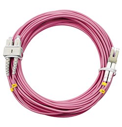 Фотография товара 'Cabeus Шнур оптический duplex LC-SC 50/125 mm OM4 LSZH, FOP-50-OM4-LC-SC-15m'