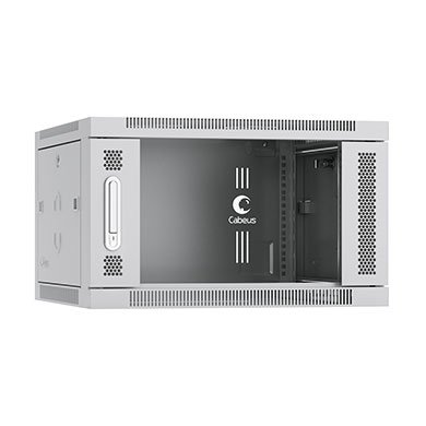 Фотография товара 'Cabeus Шкаф телекоммуникационный настенный 19 6U SH-05F-6U60/45-BK'